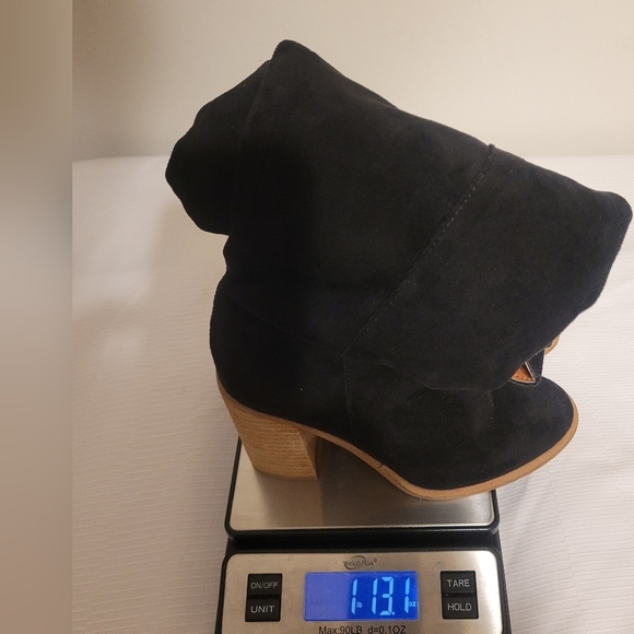 Altar’d State Tall Black Suede Heel Boots sz 6.5 - Picture 11 of 11